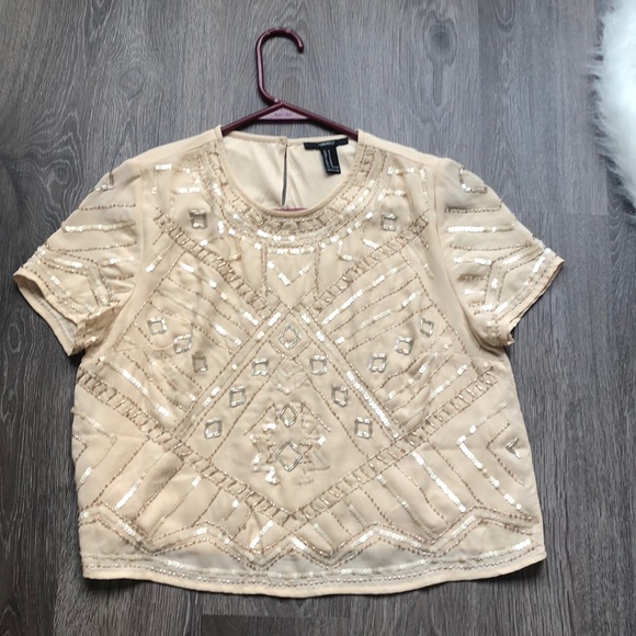 Forever 21 Tops - Forever 21 sequin crop top ✨
